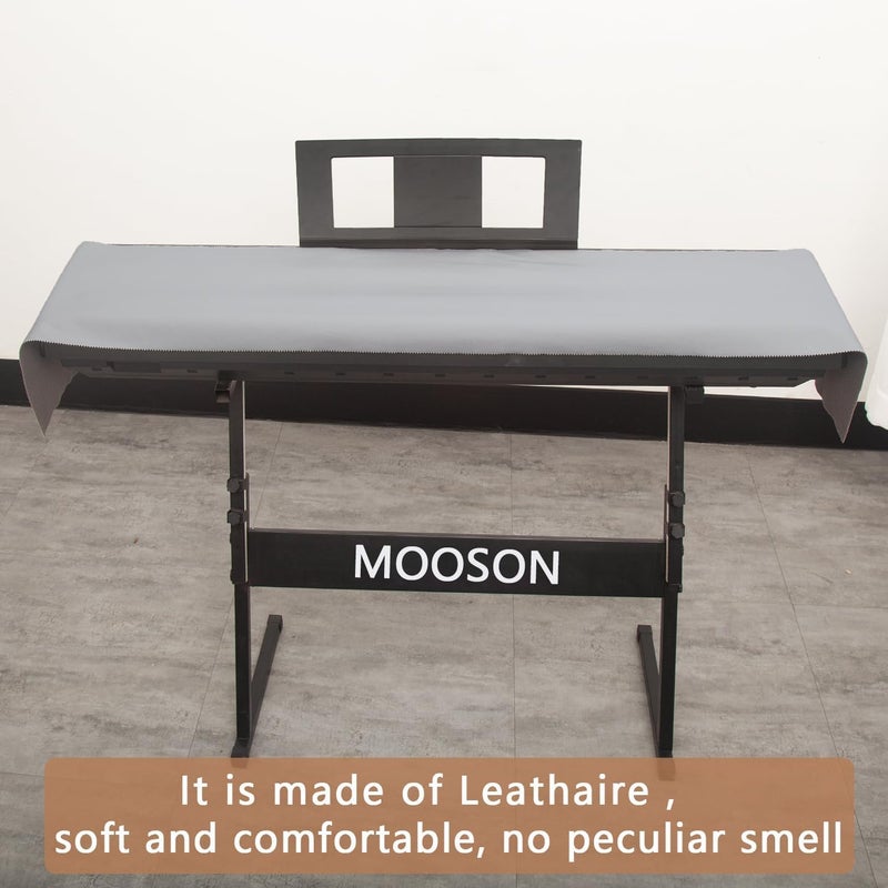 mooson Keyboard Piano Cover, Digital Piano Dust Cover, Light Luxury Soft and Premium Surface, Thickening Electronic Organ Covering Keyboard Update Encasement (Grey) - Image 2